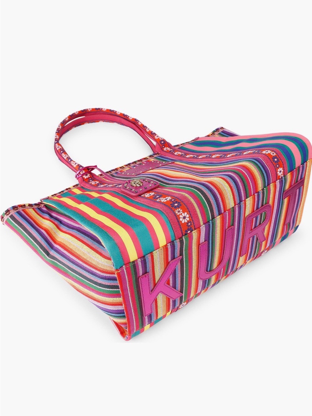 Kurt Geiger Duffel Bag in Fuchsia - Picture 4 of 5